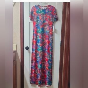 NWT LuLaRoe Abstract Maxi - XXS